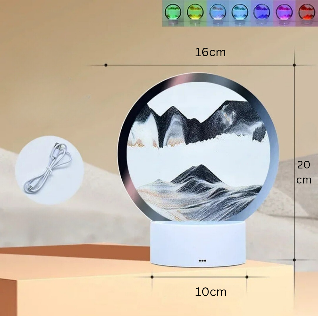 LightHourglass 3D-Sandlandschaftslampe